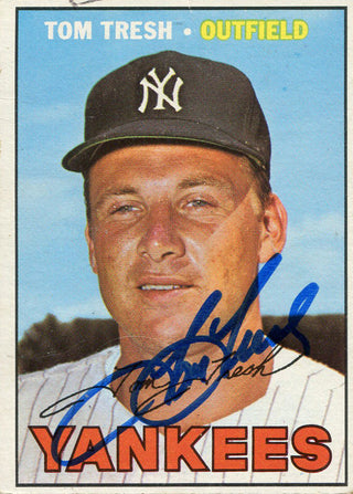 Tom Tresh Autographed 1967 Topps Card