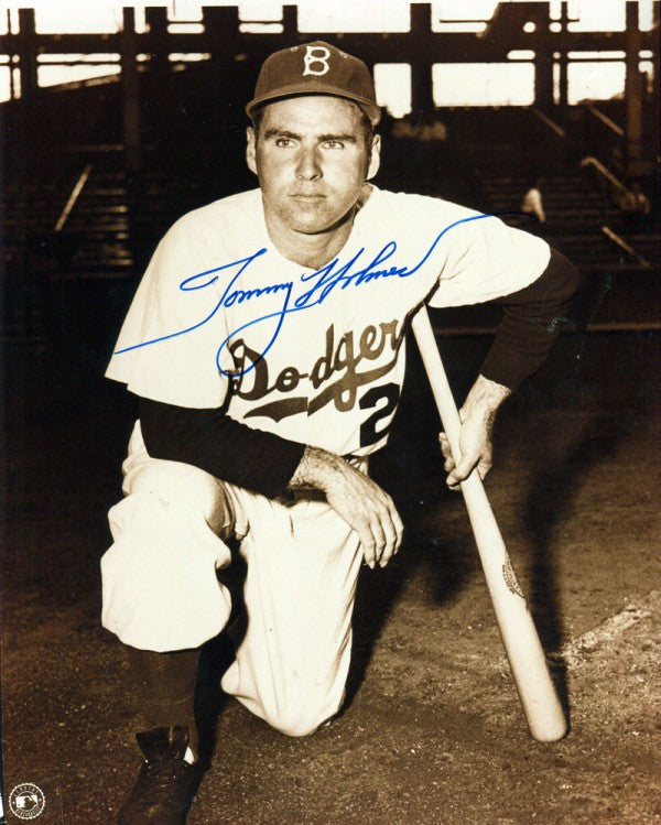 Tommy Holmes Autographed 8x10 Black and White Photo