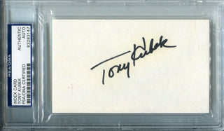 Tony Kubek Autographed 3x5 Card (PSA)