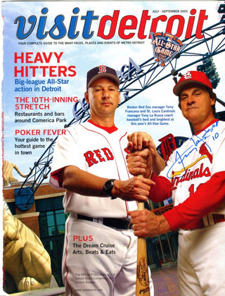 Tony La Russa Autographed Magazine Cover