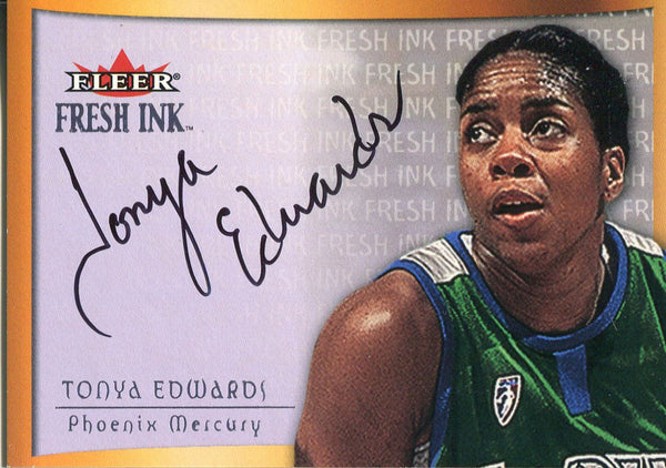 Tonya Edwards Autographed 2000 Fleer Skybox Card