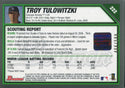 Troy Tulowitzki Autographed 2007 Bowman Rookie Card Back