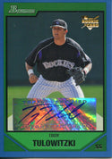 Troy Tulowitzki Autographed 2007 Bowman Rookie Card