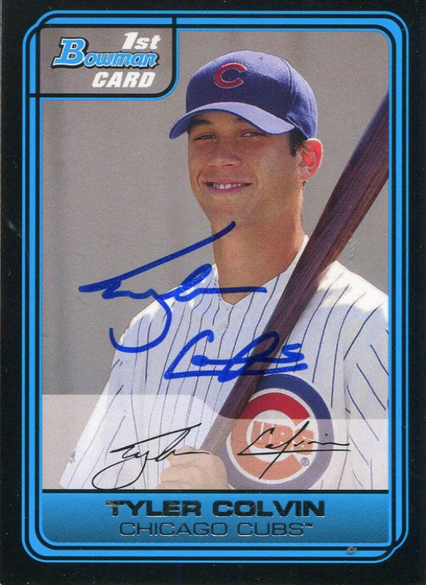 Tyler Colvin Autographed 2006 Bowman Rookie Card