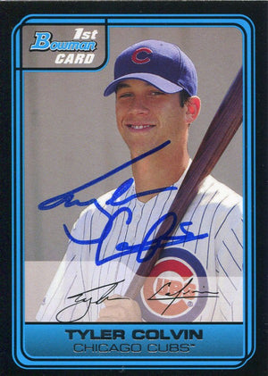 Tyler Colvin Autographed 2006 Bowman Rookie Card