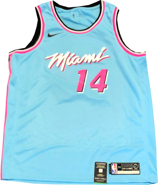 Tyler Herro Heat Signed Pink Miami Vice Specialty Style Jersey (JSA CO –
