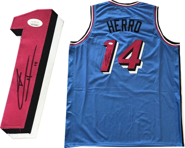 Tyler Herro Miami Heat Signed Autographed Black #14 Custom Jersey JSA –