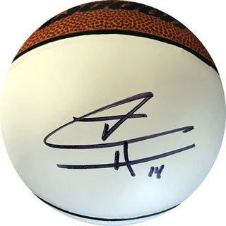 Tyler Herro Autographed White Panel Mini Basketball (JSA)