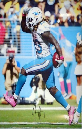 Jay Ajayi Autographed Celebrating after Scoring a Touchdown 16x20 Photo