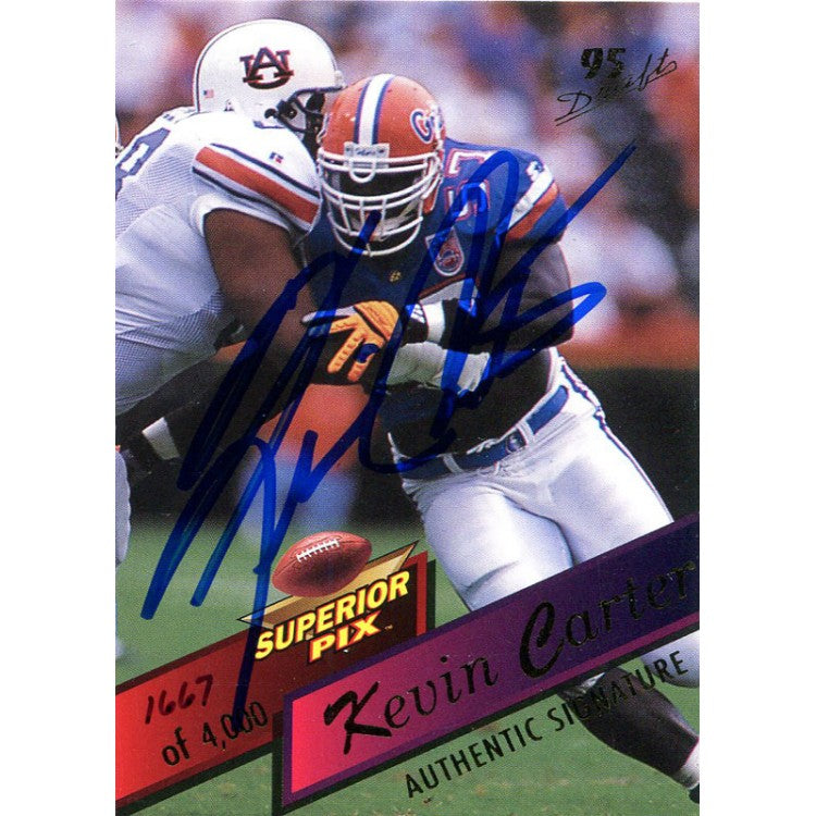 Kevin Carter Autographed 1995 Superior Pix Card | Hollywood Collectibles