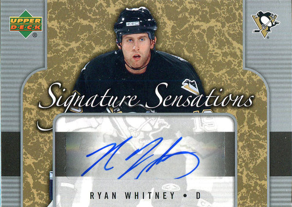 Ryan Whitney Autographed 2006 Upper Deck Card