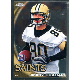 Jimmy Graham Unsigned 2010 Topps Chrome Card