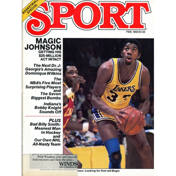 Magic Johnson Unsigned Sport Magazine - February 1982
