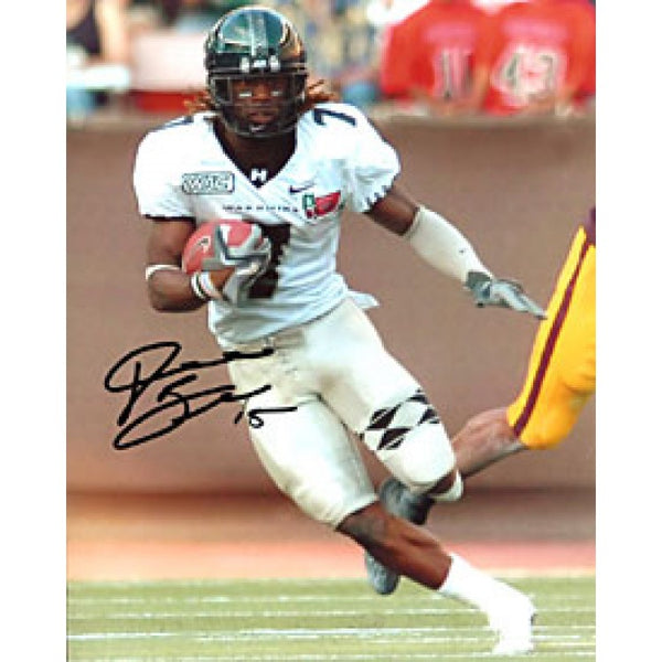 Davone Bess Autographed / Signed Hawaii Warriors 8x10 Photo