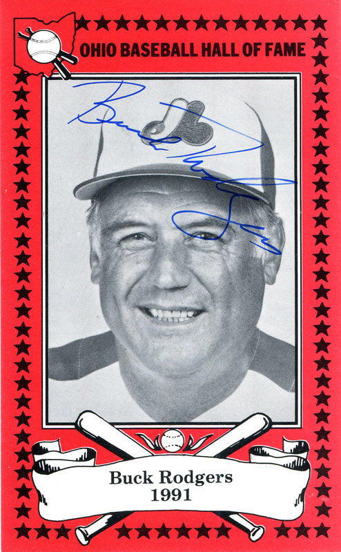 Buck Rodgers Autographed Ohio Baseball HOF Card