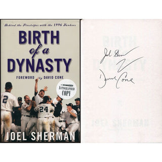 David Cone & Joel Sherman Autographed For Birth of a Dynasty Book
