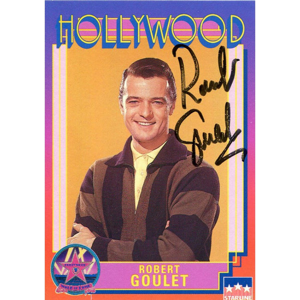 Robert Goulet Autographed Hollywood Card
