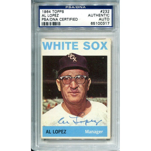 Al Lopez Autographed 1964 Topps Card