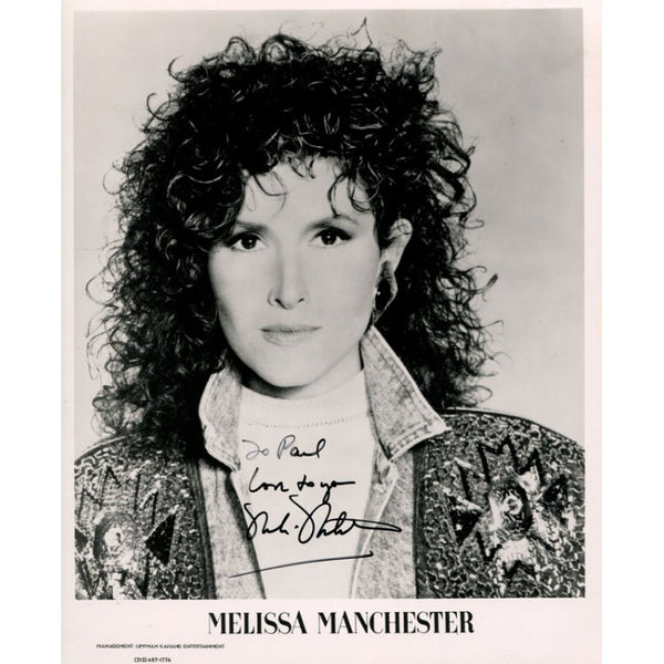 Melissa Manchester Autographed 8x10 Celebrity Photo