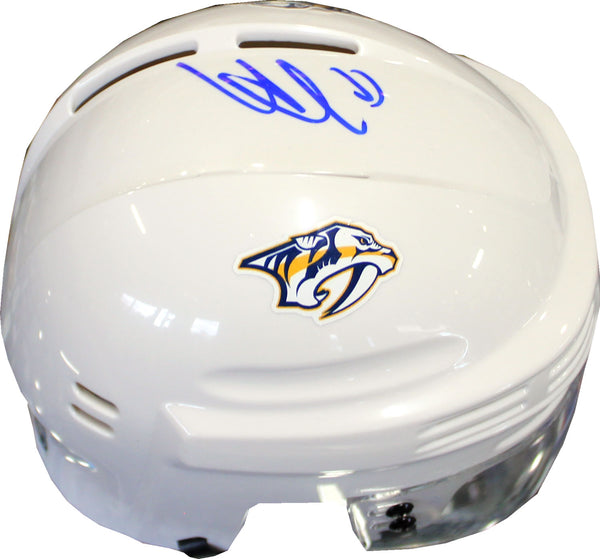 Viktor Arivdsson Autographed Nashville Predators White Mini Helmet (JSA)