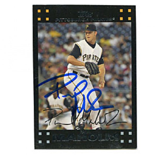 Paul Maholm Autographed/Signed 2007 Topps Card