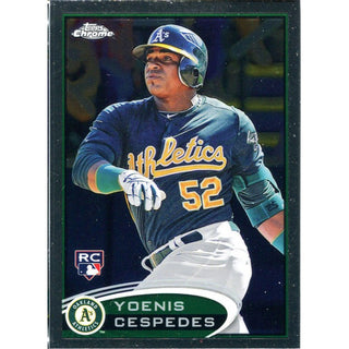 Yoenis Cespedes Unsigned 2012 Topps Chrome Rookie Card