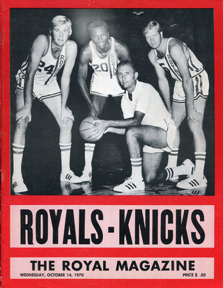 Cincinnati Royals vs. New York Knicks Unsigned 1970 Royal Magazine