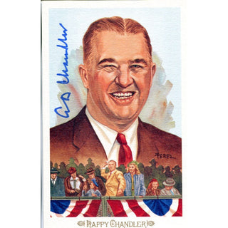 AB Chandler Autographed Perez Steele Card