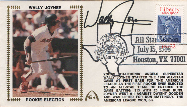 Wally Joyner Autographed July 15 1985 First Day Cover