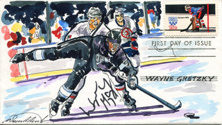 Wayne Gretzky Autographed 1st Day Cover (JSA)