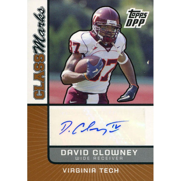 David Clowney Autographed 2007 Topps Rookie Card