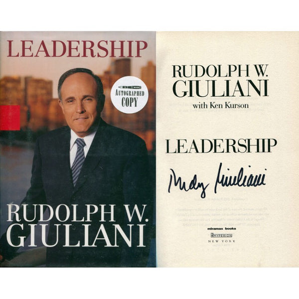 Rudy Giuliani Autographed Leadership Book