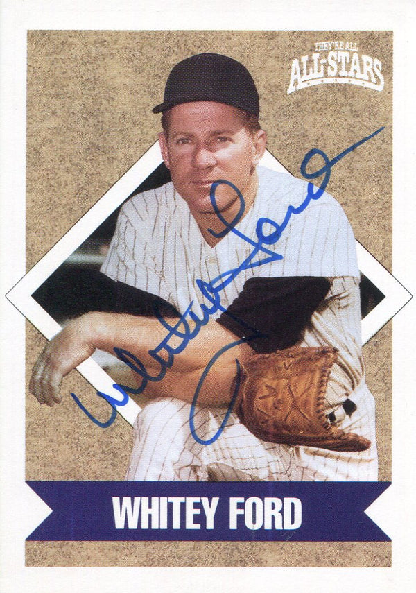 Whitey Ford Autographed 1991 Topps All-Stars Card
