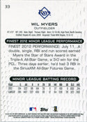 Wil Myers Unsigned 2013 Topps Finest Rookie Card