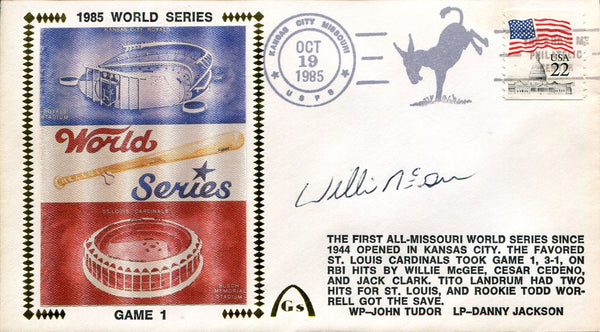 Willie McGee Autographed First Day Cover