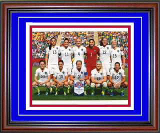 2015 Team USA Womens Soccer Unsigned Framed Roster 8x10 Photo