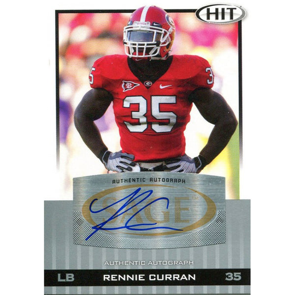 Rennie Curran Autographed 2010 Sage Card