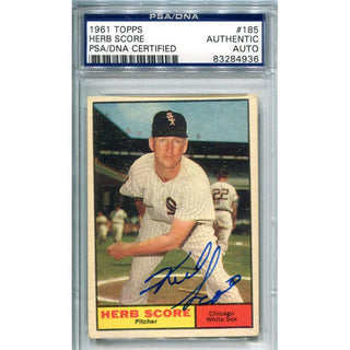 Herb Score Autographed 1961Topps Card