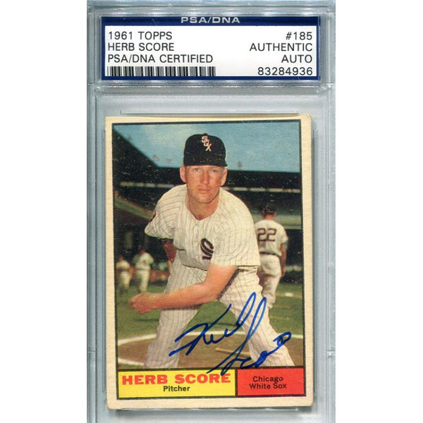 Herb Score Autographed 1961Topps Card