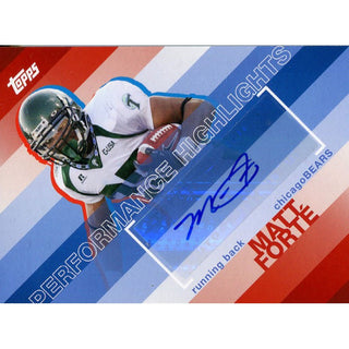 Matt Forte Autographed 2008 Topps Card