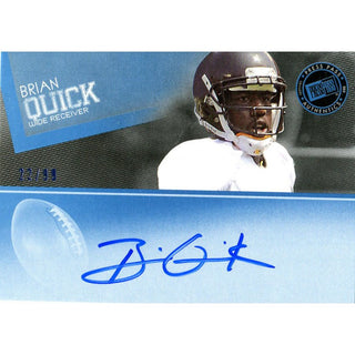 Brian Quick Autographed 2012 Press Pass Card