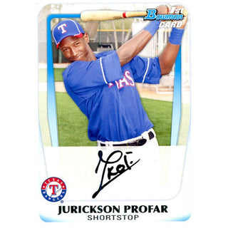 Jurickson Profar Unsigned 2012 Bowman Rookie Card