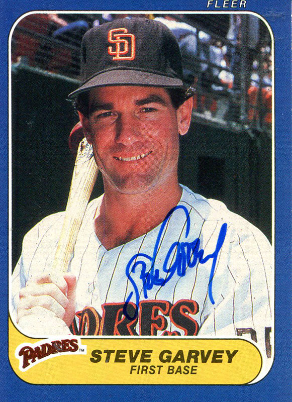 Steve Garvey Autographed 1986 Fleer Card