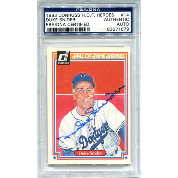 Duke Snider Autographed 1983 Donruss Card