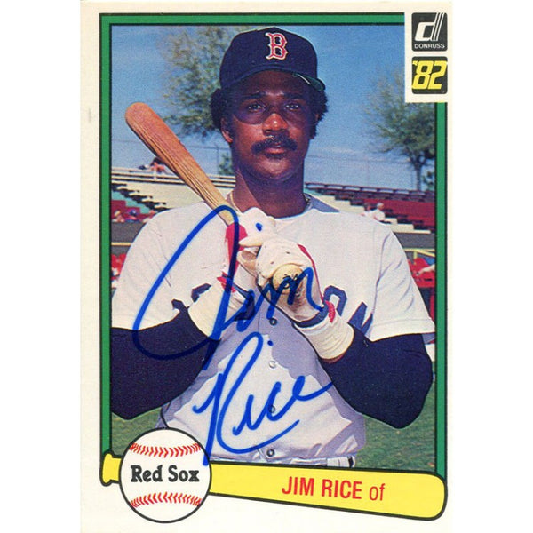 Jim Rice Autographed 1982 Donruss Card