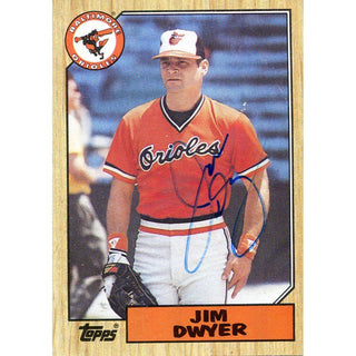 Jim Dwyer Autographed 1987 Topps Card