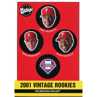Jimmy Rollins Unsigned 2001 Upper Deck Rookie Card