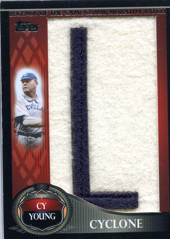 Cy Young Unsigned 2009 Topps Commemorative Patch Card