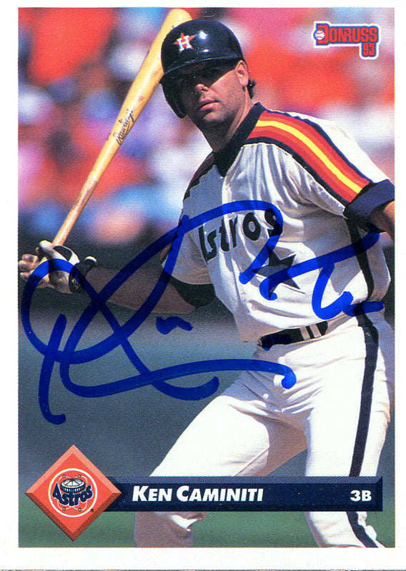 Ken Caminiti Autographed 1993 Leaf Card