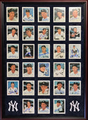 New York Yankees Hall of Famers & Stars Autographed Framed 21x29 Postcards